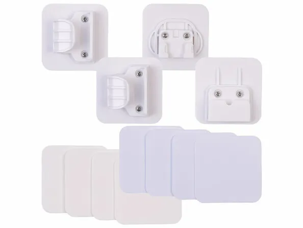 12 accessoires de montage pour barrière de sécurité pour escaliers TSS-85 - blanc | Divers systèmes de sécurité 